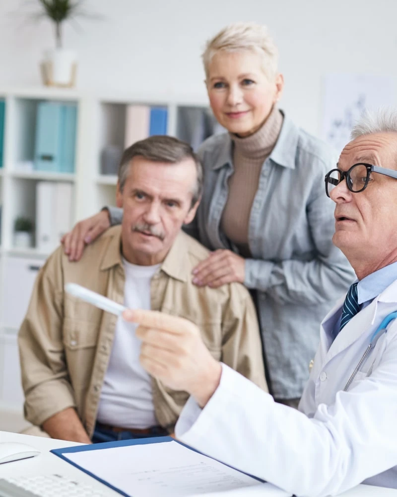 doctor having conversation with patient